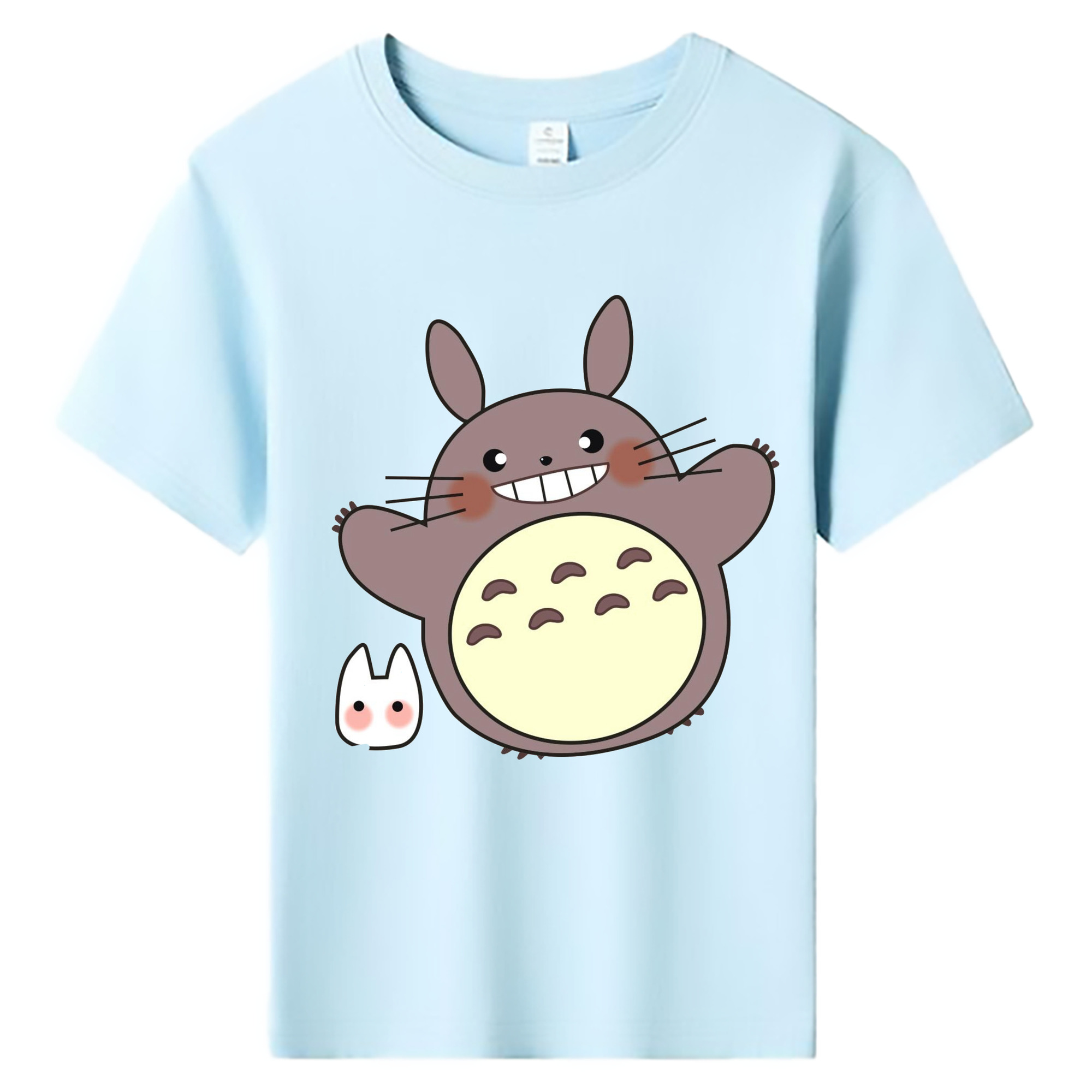 （画像用） となりのトトロ 草壁メイ 草壁サツキ My Neighbor Totoro Satsuki Kusakabe Mei Kusakabe 綿100％キッズTシャツ（フロントプリント）